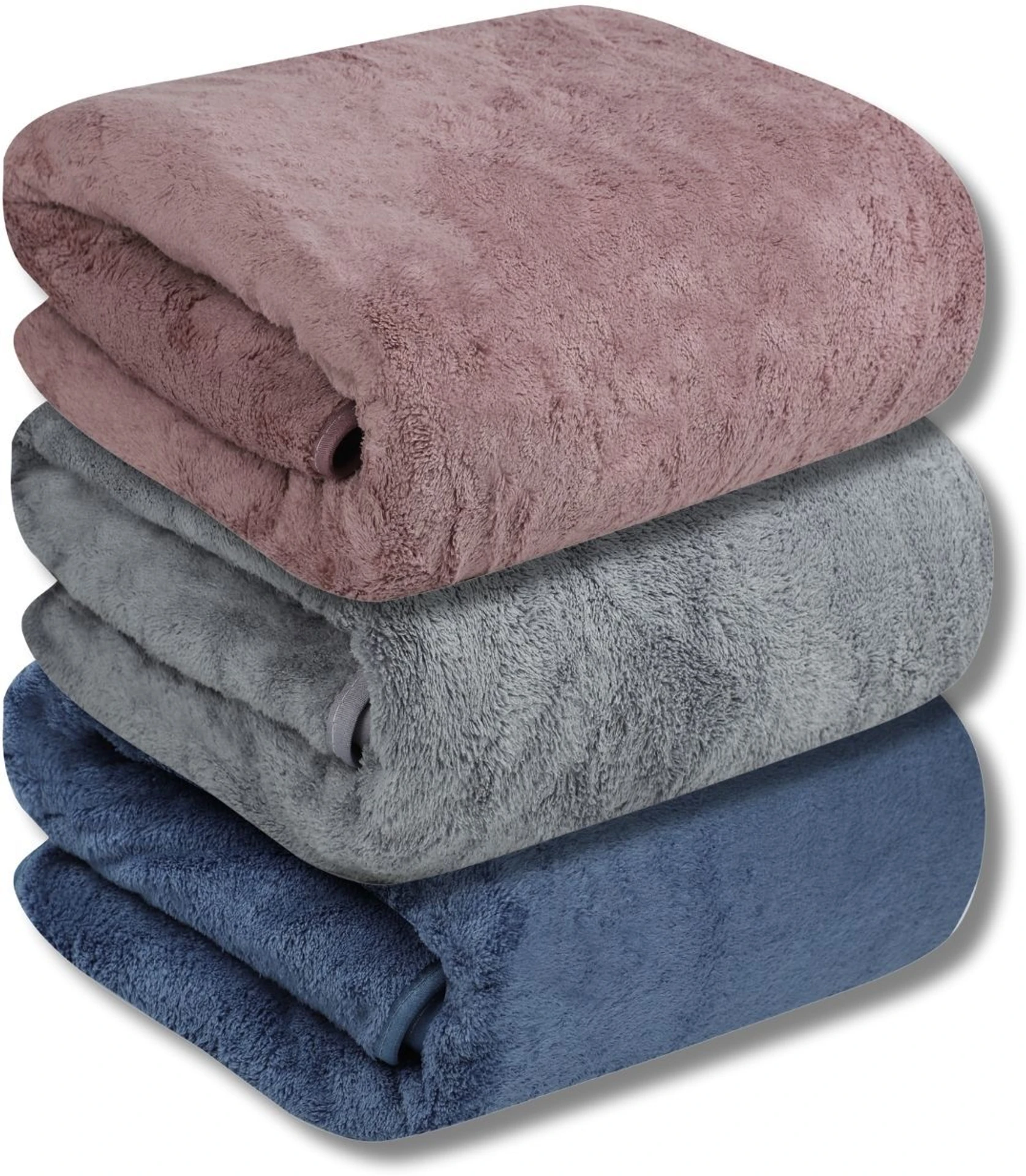plentZ Microfiber Bath Towels Pack of 3 – Super Soft, Quick Dry & Highly Absorbent – Large 70 × 140 cm Bath Towel for Men & Women – Coral Fleece Microfiber Towels - Image 3