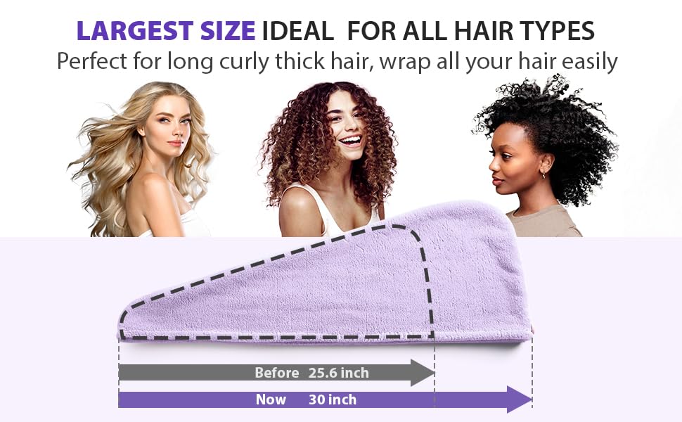 plentZ Microfiber Hair Wrap Towel for Women – Super Soft, Quick Dry & Highly Absorbent Hair Turban with Button – Lightweight Hair Drying Wrap for Home, Gym & Travel - Image 5